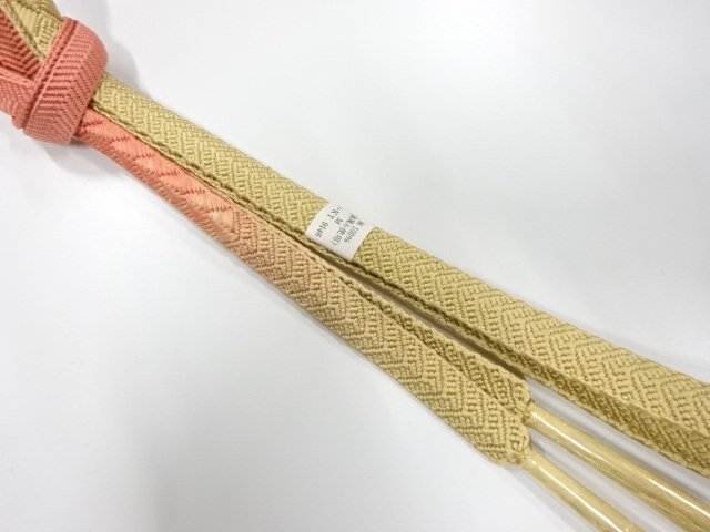 未使用品　正絹　手組帯締め